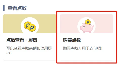 充值点数