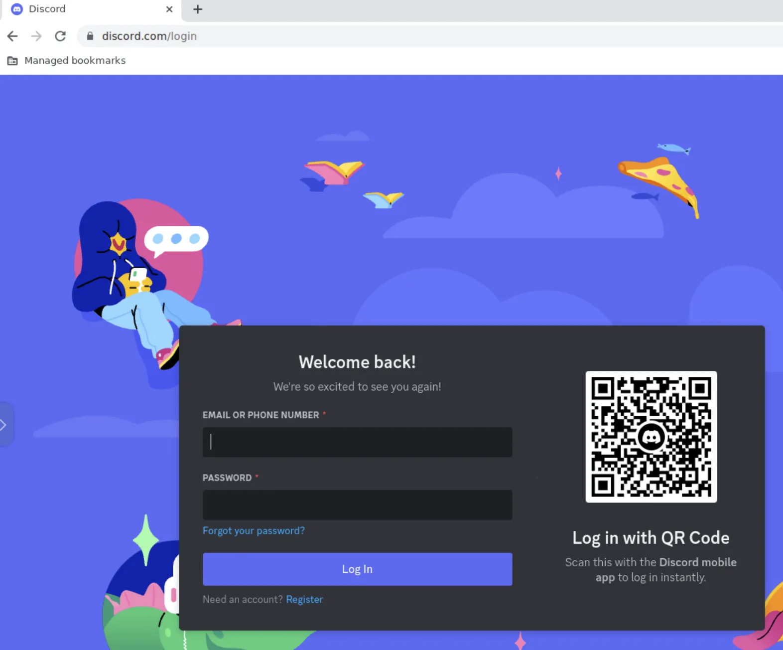 Discord 登录截图