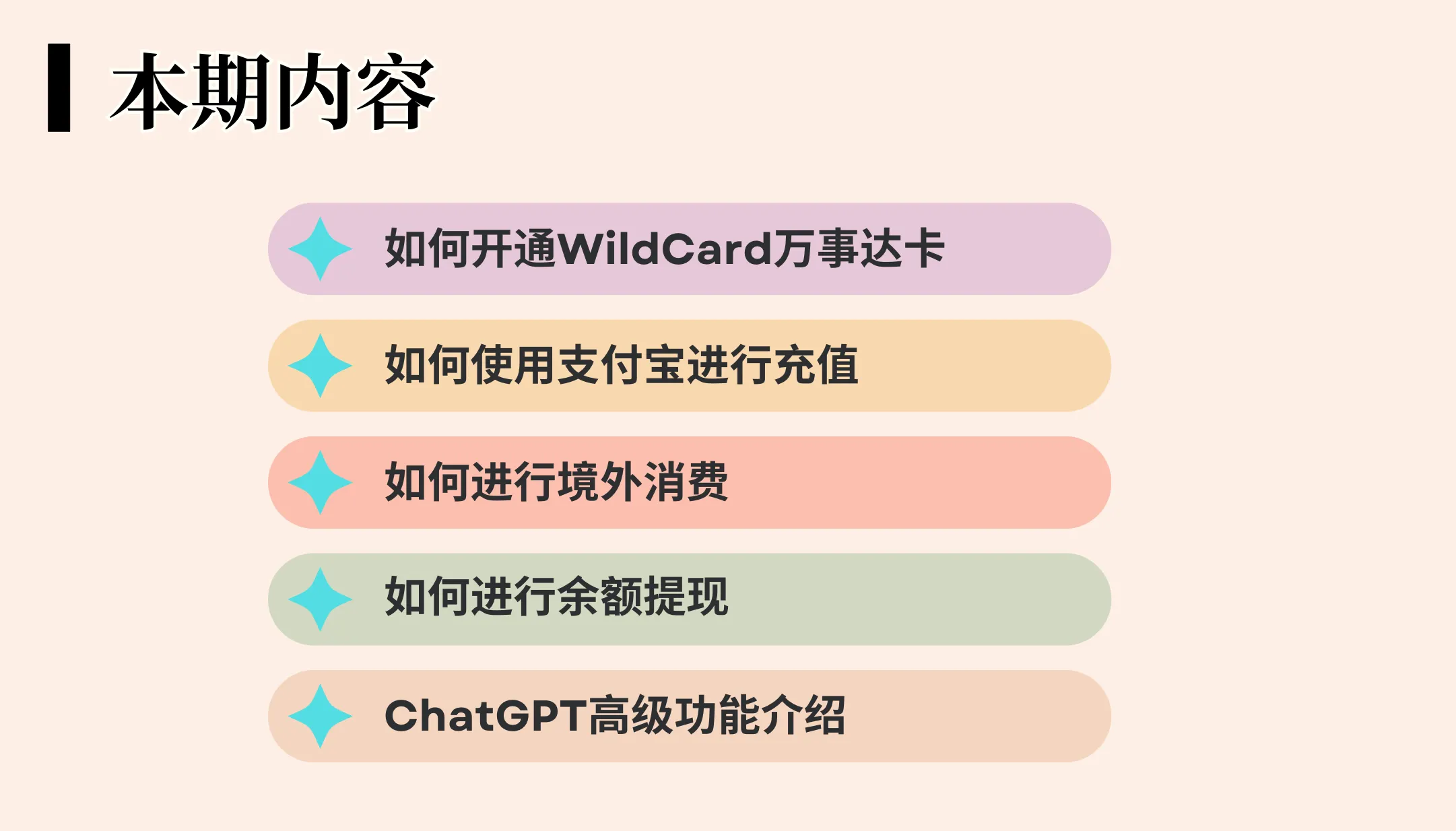 野卡使用指南
