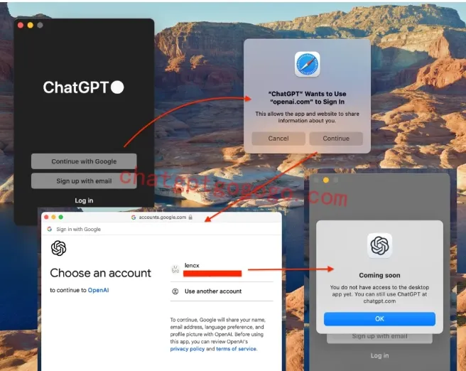 You do not have access to the desktop app yet