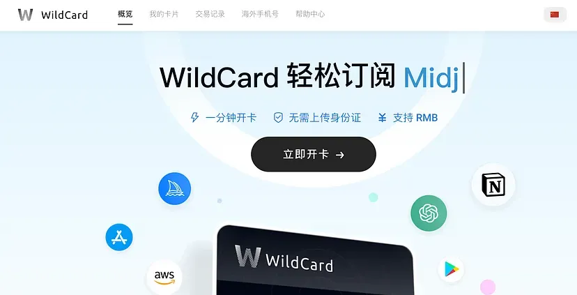 使用虚拟卡支付