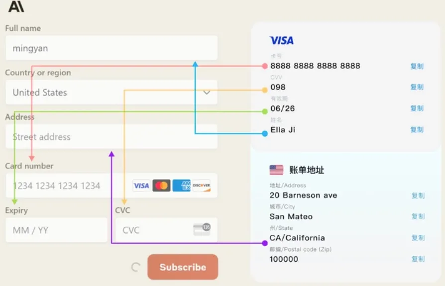 绑卡流程示意图