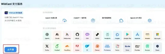 野卡 支付开通