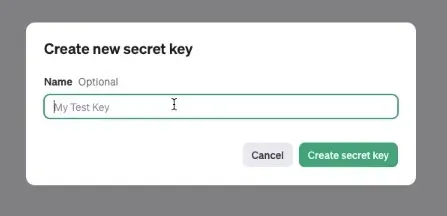 API Key 创建