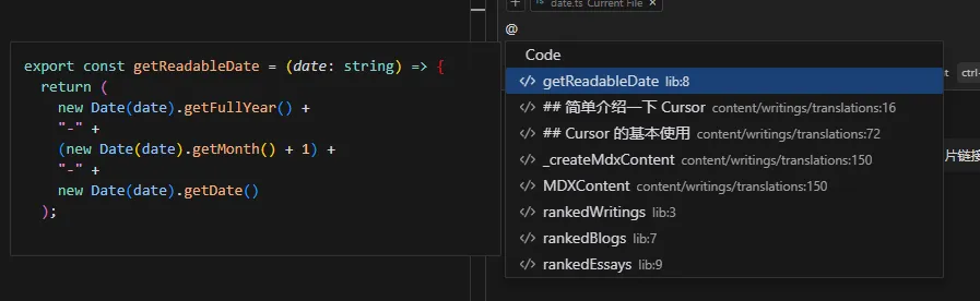 @Code 注记示例