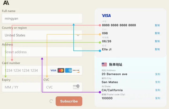 绑卡流程示意图