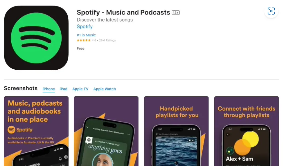 Spotify 注册示意图
