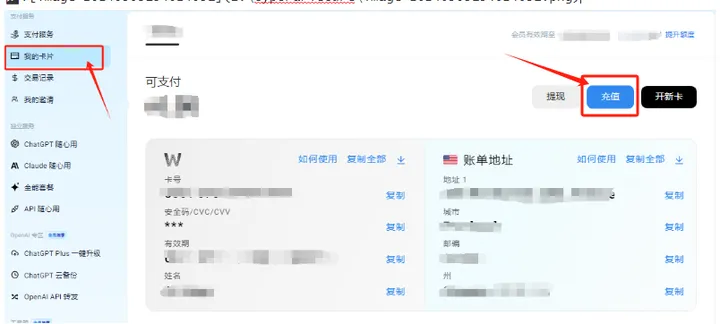充值界面